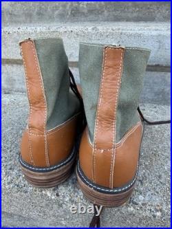 Repro WW2 German DAK Afrika Korps Tropical Low Boots Canvas & Leather