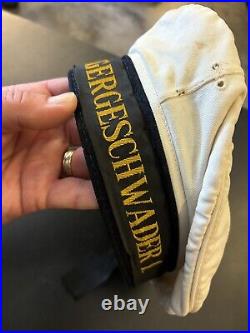 Repro WWII German Navy Kriegsmarine U-Boat White Sailor Cap Hat Sea Plane Unit 1