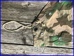 Repro WWII German Splinter M31 ZELTBAHN zelt shelter quarter camo poncho gear
