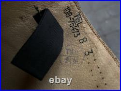 Repro Ww2 German Leather Marching Boots Leather Size 29.5 Slightly Wear