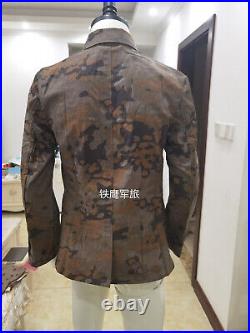 Repro Wwii German Army M43 Autumn Oak Camo Field Tunic Trousers Suit Size S