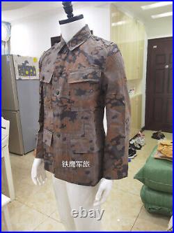 Repro Wwii German Army M43 Autumn Oak Camo Field Tunic Trousers Suit Size XXL