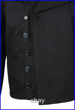 Repro Wwii German Elite Panzer Black Wool Jacket Trousers Suit Size S