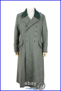 Repro Wwii German Em M36 Field Grey Wool Greatcoat Trench Coat Size M
