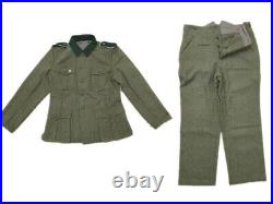 Repro Wwii German Em M36 Field Wool Panzer Jacket And Trousers Suit Size S