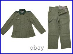 Repro Wwii German Em M36 Field Wool Panzer Jacket And Trousers Suit Size XXXL