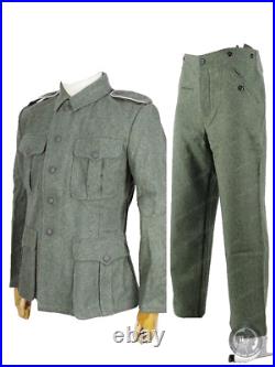 Repro Wwii German Em M40 Field Wool Panzer Jacket And Trousers Suit Size XXXL