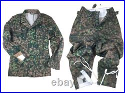 Repro Wwii German Hbt Dot44 Peas Camo M43 Field Jacket Trousers Suit Size L