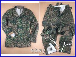Repro Wwii German Hbt Dot44 Peas Camo M43 Field Jacket Trousers Suit Size L