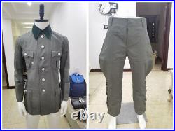 Repro Wwii German Summer M36 Officer Cotton Field Tunic Breeches Suit Size XL