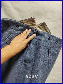 Reproduction Cosplay Ww2 German Blue Wool Tunic & Trousers Suit Size XXXL Reproduction Cosplay Ww2 German Blue Wool Tunic & Trousers Suit Size XXXL