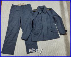 Reproduction Cosplay Ww2 German Blue Wool Tunic & Trousers Suit Size XXXL