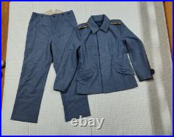 Reproduction Cosplay Ww2 German Blue Wool Tunic & Trousers Suit Size XXXL