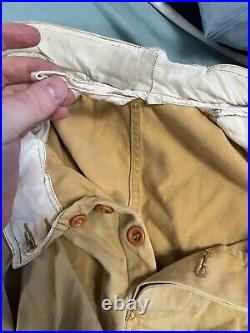 Reproduction German WWII Tropical Luftwaffe Trousers Sz L