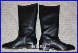 Reproduction German WWII leather officer boots, size 12 EE SM Wholesale
