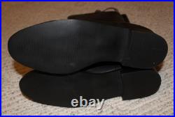 Reproduction German WWII leather officer boots, size 12 EE SM Wholesale