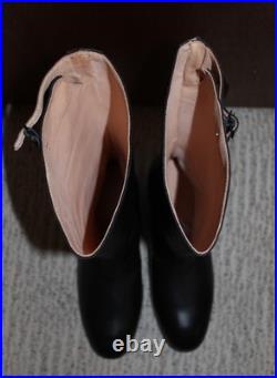 Reproduction German WWII leather officer boots, size 12 EE SM Wholesale