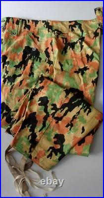 Reproduction German WW 2 Leibermuster Camouflage Pants Trouser Keilhose XL