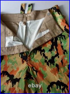 Reproduction German WW 2 Leibermuster Camouflage Pants Trouser Keilhose XL
