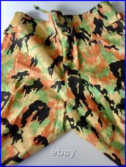 Reproduction German WW 2 Leibermuster Camouflage Pants Trouser Keilhose XL