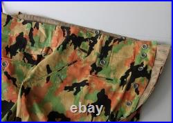 Reproduction German WW 2 Leibermuster Camouflage Pants Trouser Keilhose XL