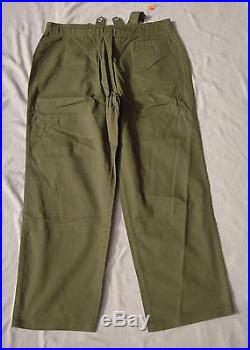 Reproduction German WWll DAK Tropical Green Pants, Size 40