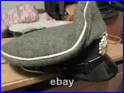 Reproduction German Ww2 Army Heer Infantry Wool Visor Cap Hat Size 60