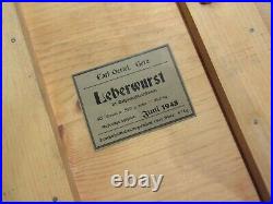 Reproduction German Ww2 Leberwurst Ration Crate Food Wooden Nord-ost Mess Kit