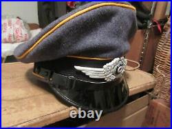 Reproduction German Ww2 Luftwaffe Fallshirmjager Wool Visor Cap Hat Size 60
