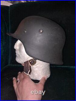 Reproduction M42 German Helmet WWII Probably A Size 64 Shell