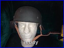 Reproduction M42 German Helmet WWII Probably A Size 64 Shell