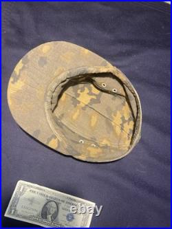 Reproduction Small size Shelter quarter Camo German World War 2 field cap Sz 56