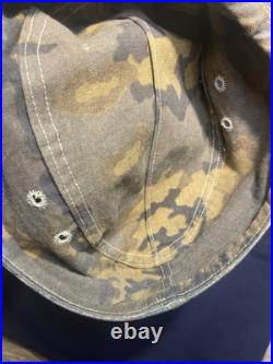 Reproduction Small size Shelter quarter Camo German World War 2 field cap Sz 56 Reproduction Small size Shelter quarter Camo German World War 2 field cap Sz 56