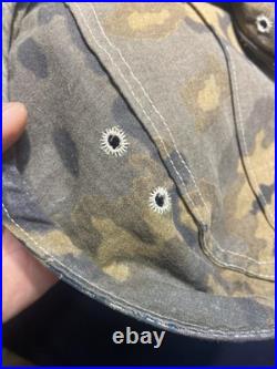 Reproduction Small size Shelter quarter Camo German World War 2 field cap Sz 56