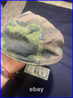 Reproduction Small size Shelter quarter Camo German World War 2 field cap Sz 56