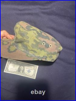 Reproduction Small size Shelter quarter Camo German World War 2 field cap Sz 56
