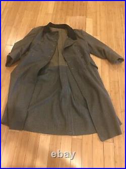 Reproduction WW2 German Army Or police wool great coat High Quality Large Size
