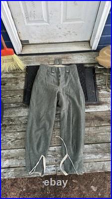 Reproduction WW2 German Elite Wool M43 Trousers. Good Maker, Size 32x32