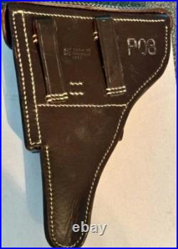 Reproduction WW2 German Luger P. 08 Black Holster Karl Ackva AG 1934