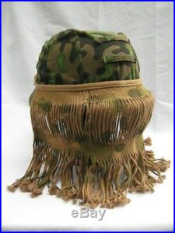 Reproduction WW2 German elite sniper camouflage face veil elastic strap version