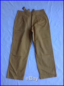 Reproduction WWII German DAK Tropical Tan Pants Size 36