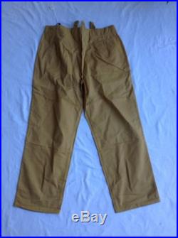 Reproduction WWII German DAK Tropical Tan Pants Size 38