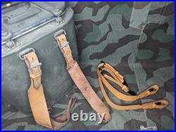 Reproduction WWII German Essenträger Leather Food Container Carrier Straps Army