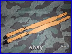 Reproduction WWII German Essenträger Leather Food Container Carrier Straps Army