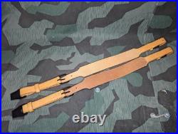 Reproduction WWII German Essenträger Leather Food Container Carrier Straps Army