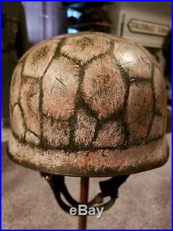 Reproduction WWII German Fallschirmjager Paratrooper Helmet with Snow Camo