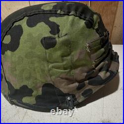 Reproduction WWII German Steel Helmet With Camouflage Cover Militaria