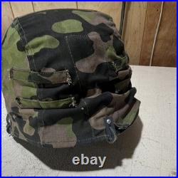 Reproduction WWII German Steel Helmet With Camouflage Cover Militaria