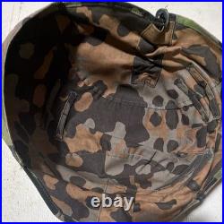 Reproduction WWII German Steel Helmet With Camouflage Cover Militaria