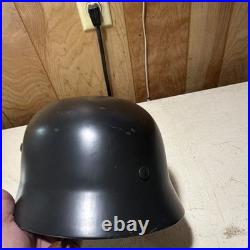 Reproduction WWII German Steel Helmet With Camouflage Cover Militaria